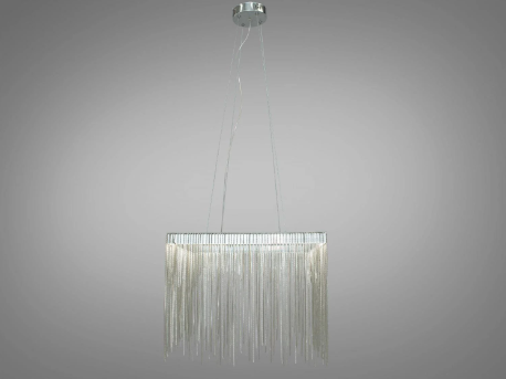 Люстра светодиодная бахрома Diasha 35 Вт 40 см Хром (LSD-400F-HR)