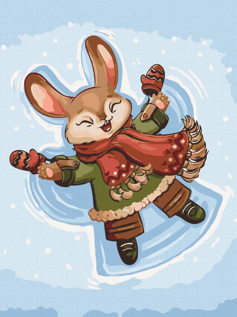 Картина по номерам Brushme Снежный зайчик 30x40 см (RBS1017) Картина по номерам Brushme Снежный зайчик 30x40 см (RBS1017)