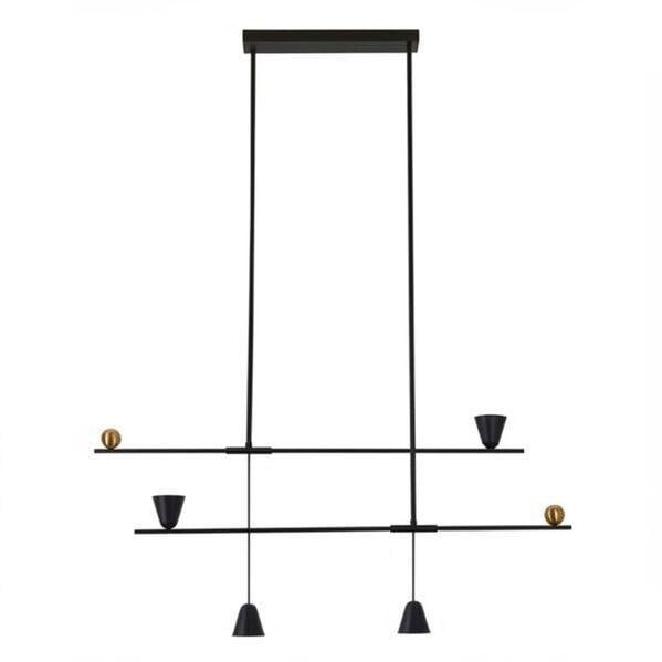 Люстра Azzardo AZ5642 SPOLETO 2 BK 25 Вт 1397 лм 3000К