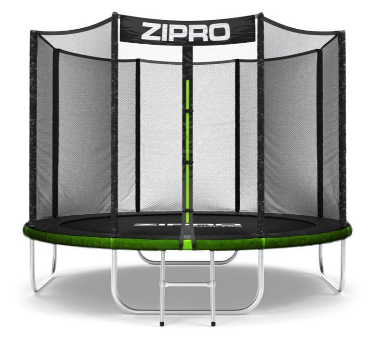 Батут с внутренней сеткой Zipro Jump Pro 8 футов 252 см Черно-зеленый (5902659840714) Батут с внутренней сеткой Zipro Jump Pro 8 футов 252 см Черно-зеленый (5902659840714)
