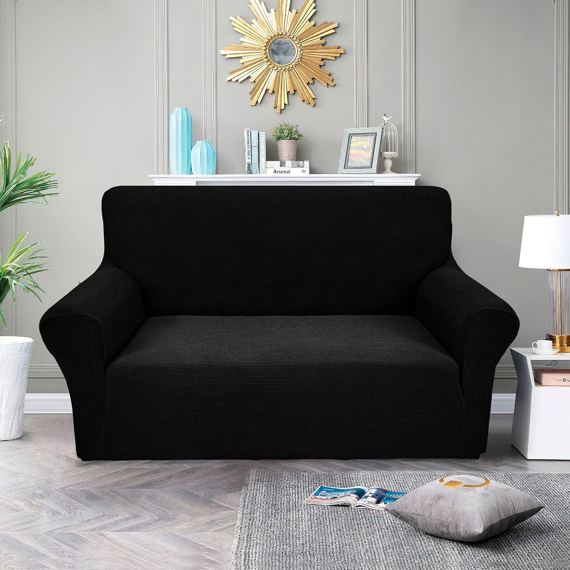 Чохол на диван двомісний Love You Corn Fleece Чорний (81189)
