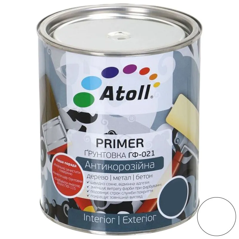 Ґрунтовка Atoll ГФ-021 антикорозійна 2,8 кг (2573755016)