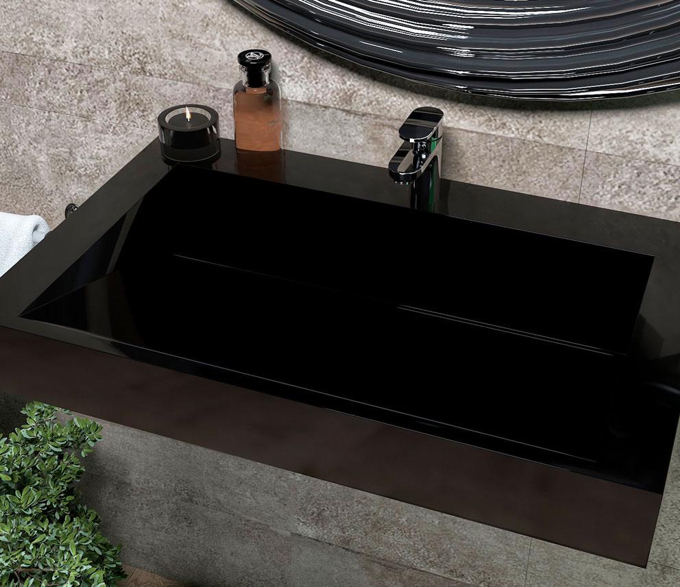 Умывальник подвесной Status Adler 80 Black (627) - фото 2