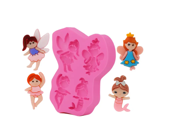 Молд силиконовый Феи 69x56 мм Розовый (40586) Молд силиконовый Феи 69x56 мм Розовый (40586)