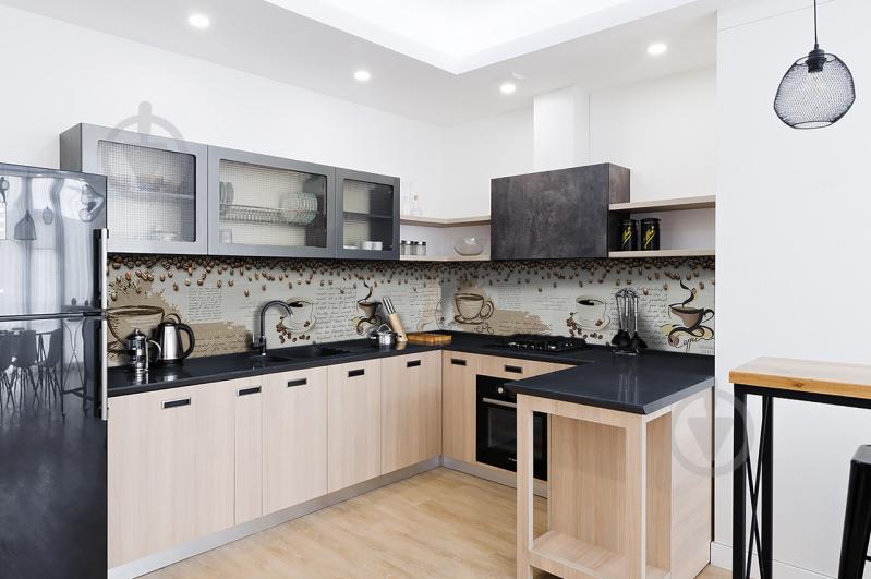 Скинали на кухню Zatarga «Кофейный винтаж» 600х2500 мм виниловая 3Д наклейка кухонный фартук самоклеящаяся Z180742