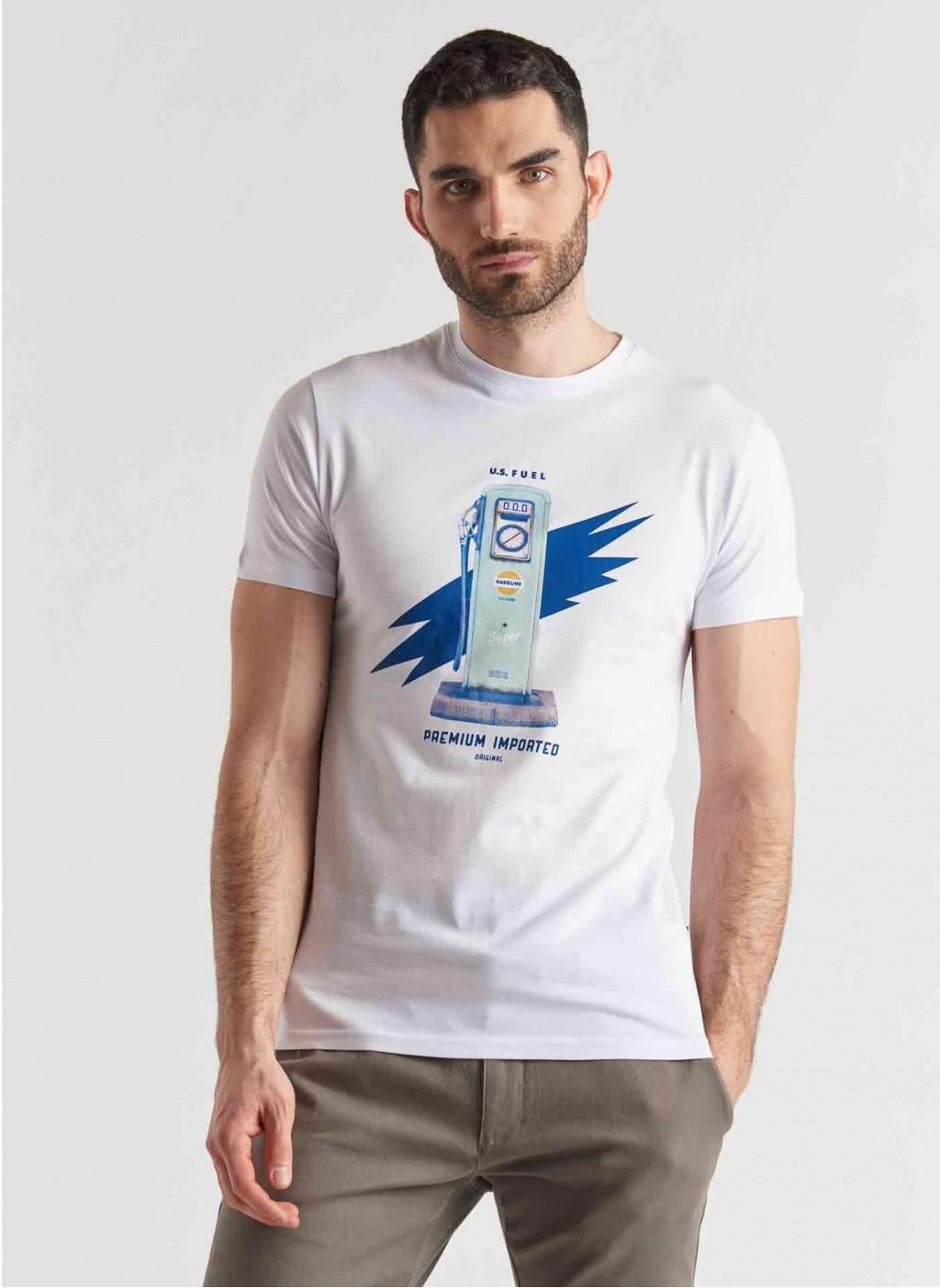 Футболка чоловіча Pako Lorente P21SF-TX-021-B M Белый