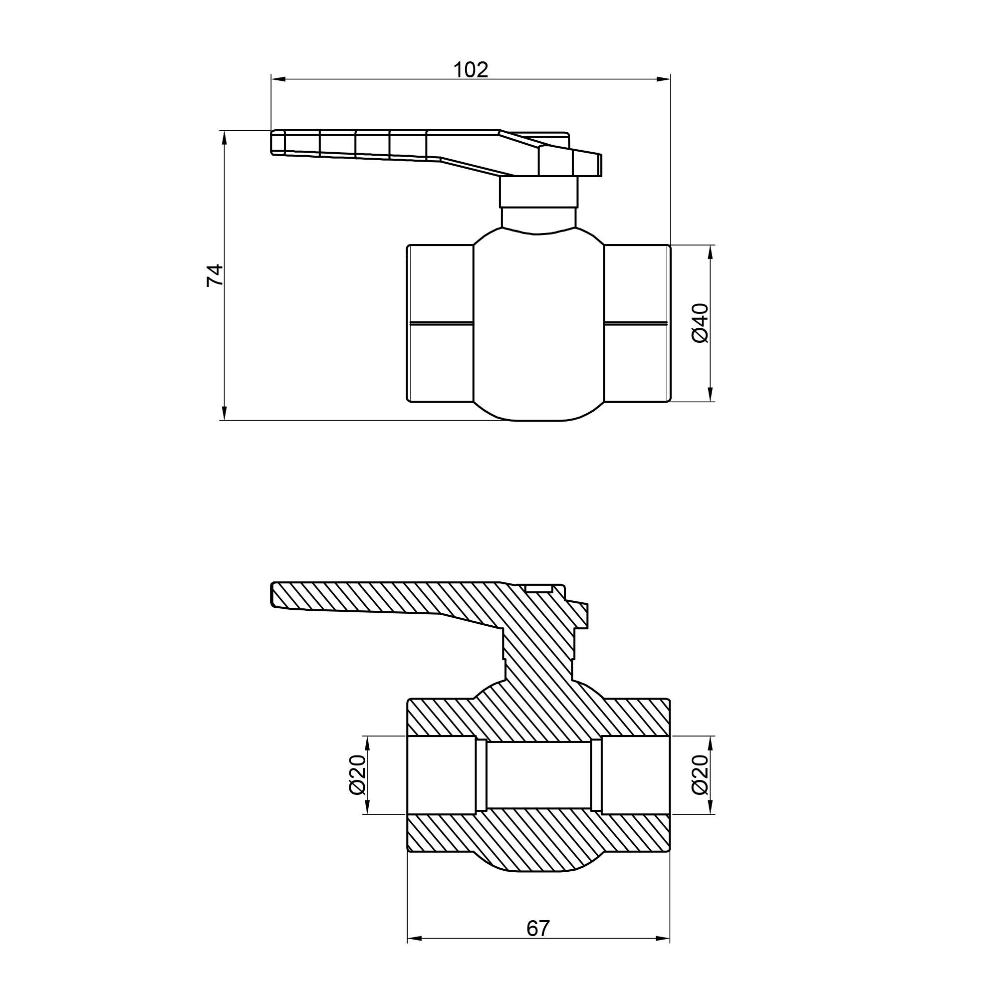 Кран шаровой ППР Thermo Alliance DSW114 20 мм п-п (74350) - фото 2