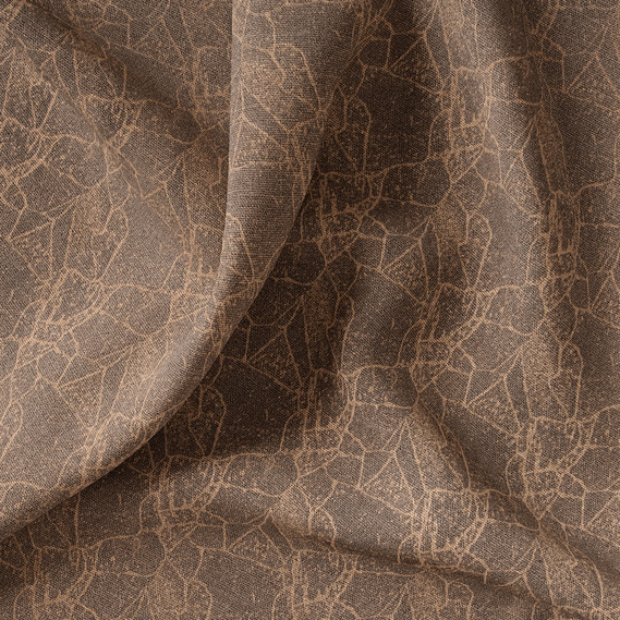 Ткань портьерная жаккардовая IDEIA Паутина V-27128 2,95 м Шоколад (2200004213972)