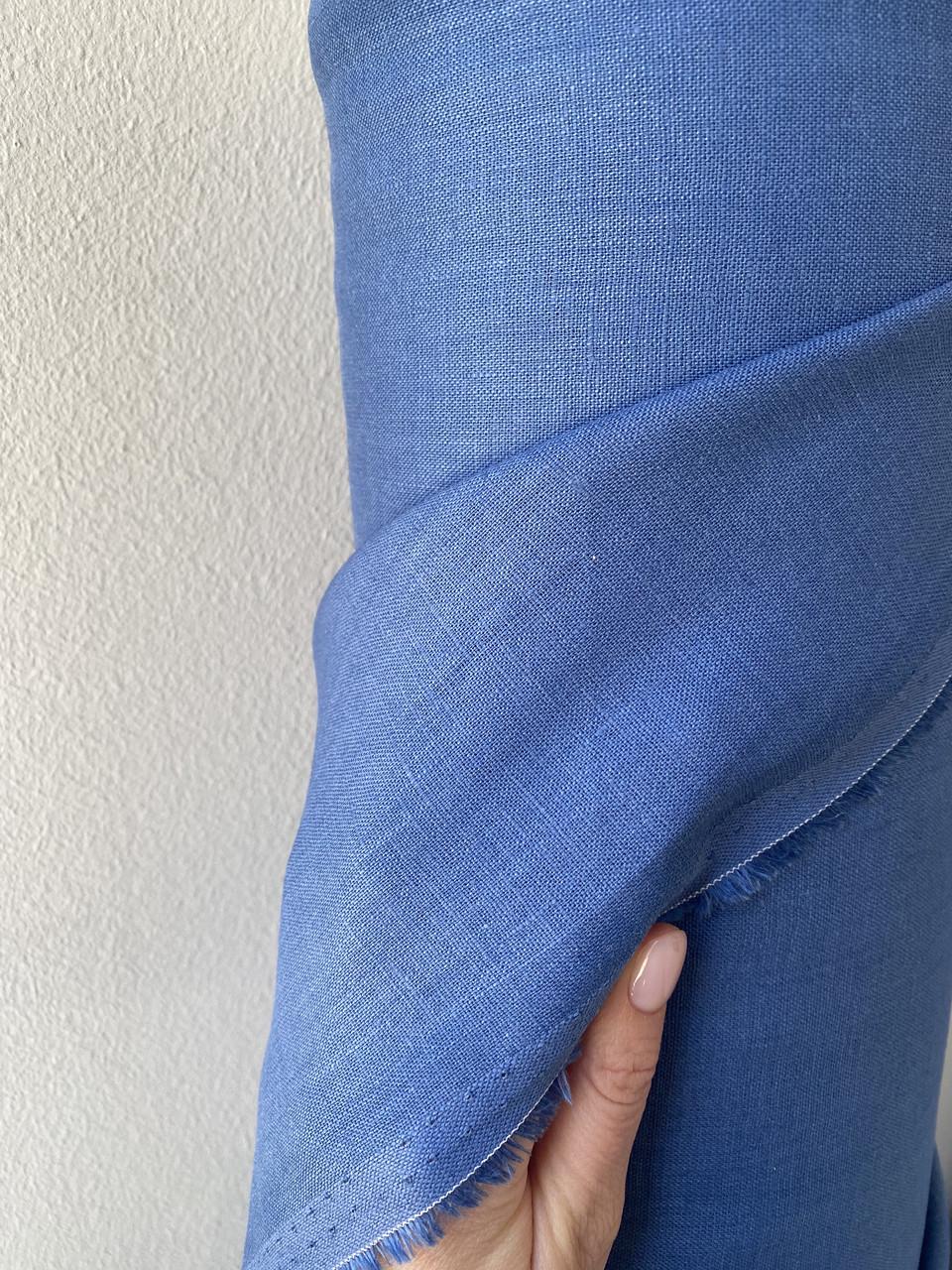 Тканина LINEN PLUS лляна натуральна 143 см 131/369 Синій - фото 9 Тканина LINEN PLUS лляна натуральна 143 см 131/369 Синій - фото 9