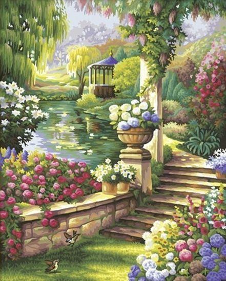 Алмазная мозаика Сказочный сад 40x50 см (DM.078)