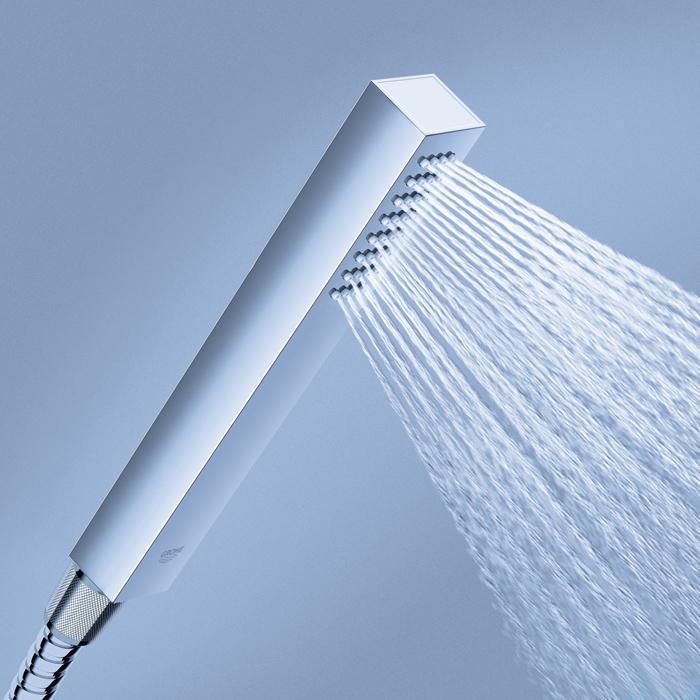 Набір душовий Grohe Euphoria Cube Stick зі шлангом/ручною лійкою та тримачем Хром (27703000) - фото 2