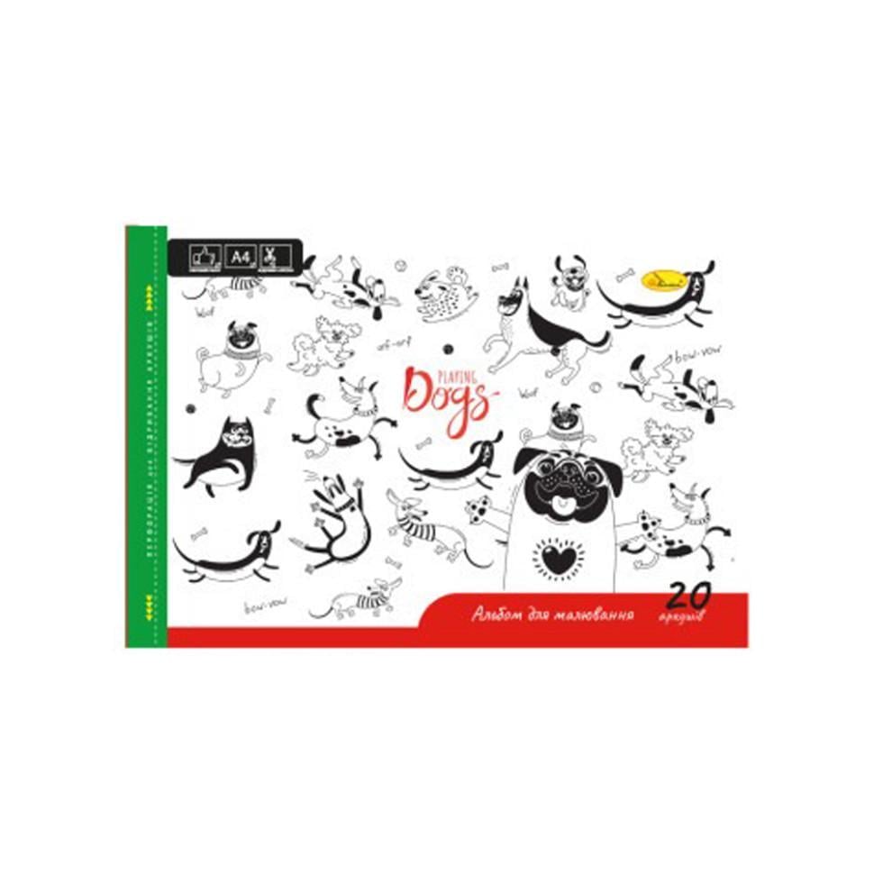 Альбом для малювання A4 Playing Dogs АП-0303-6 скоба з перфорацією (RLT42191)