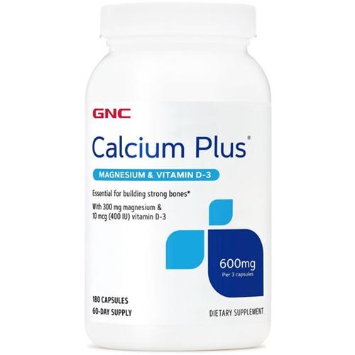 Витаминно-минеральный комплекс GNC Calcium Plus with Magnesium & Vitamin D3 600 мг 180 Caps