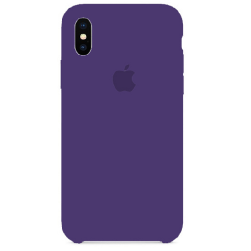 Чехол SIlicone Case для iPhone X/XS Protective Matte Dark Purple