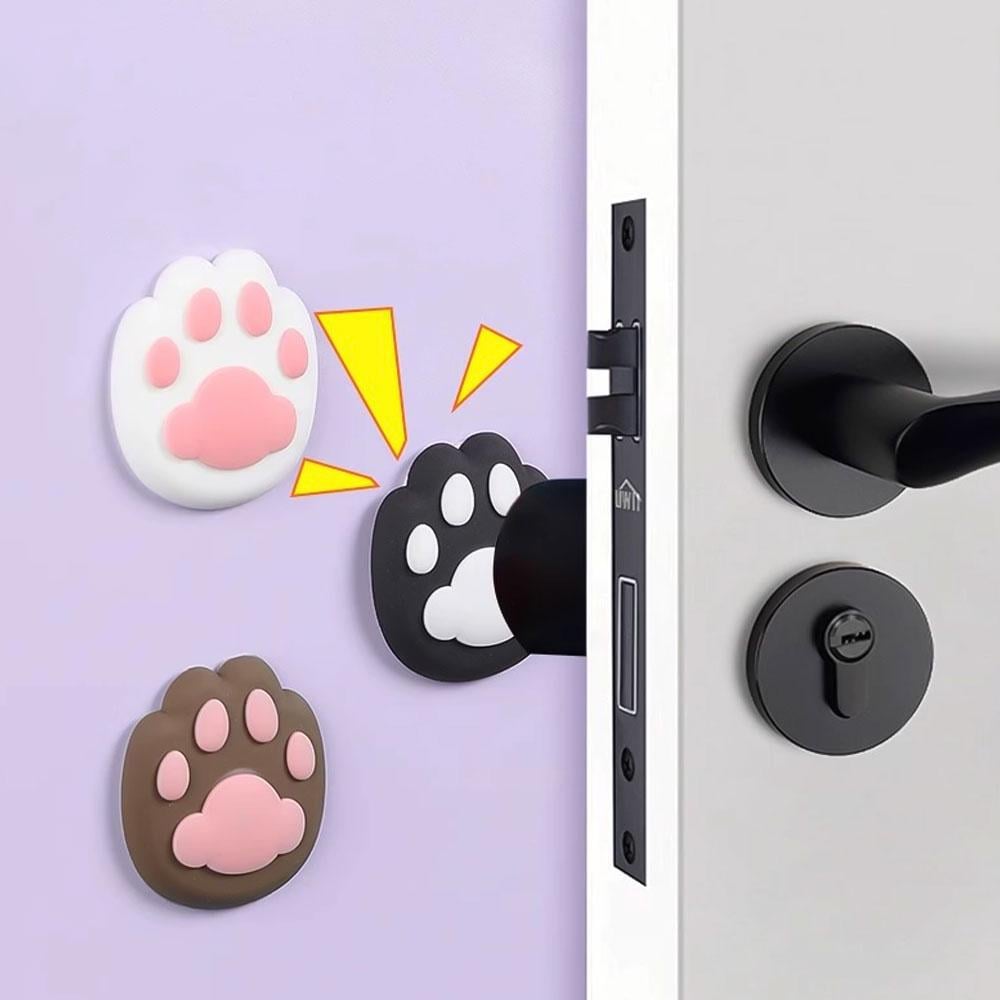Стопор для дверей у формі котячої лапки самоклеючий 4,5x4,5 см Чорний (NR0260_2) - фото 2 Стопор для дверей у формі котячої лапки самоклеючий 4,5x4,5 см Чорний (NR0260_2) - фото 2
