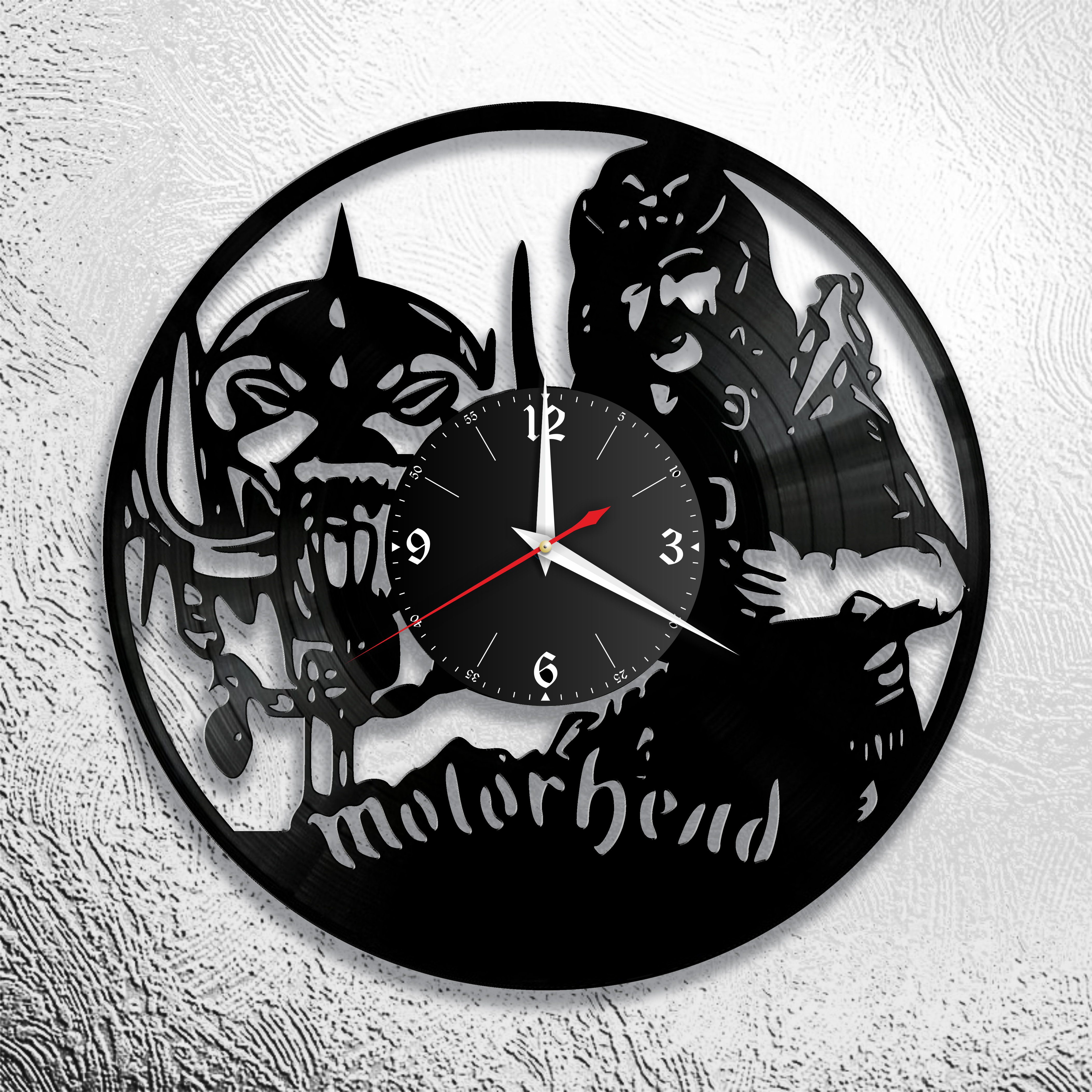 Годинник настінний Motorhead 0676 з вінилової платівки
