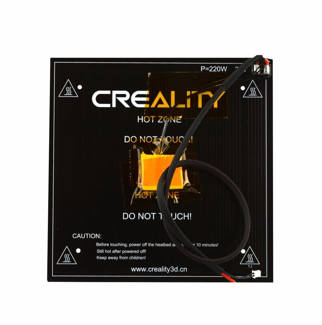 Столик CREALITY с подогревом для принтера 3д Ender-3/Ender-3 V2 235*235 мм 24 V (10102)