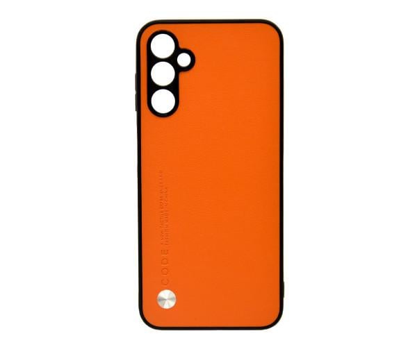 Кожаный чехол - накладка CODE Tactile Experience для Samsung Galaxy M14 Оранжевый