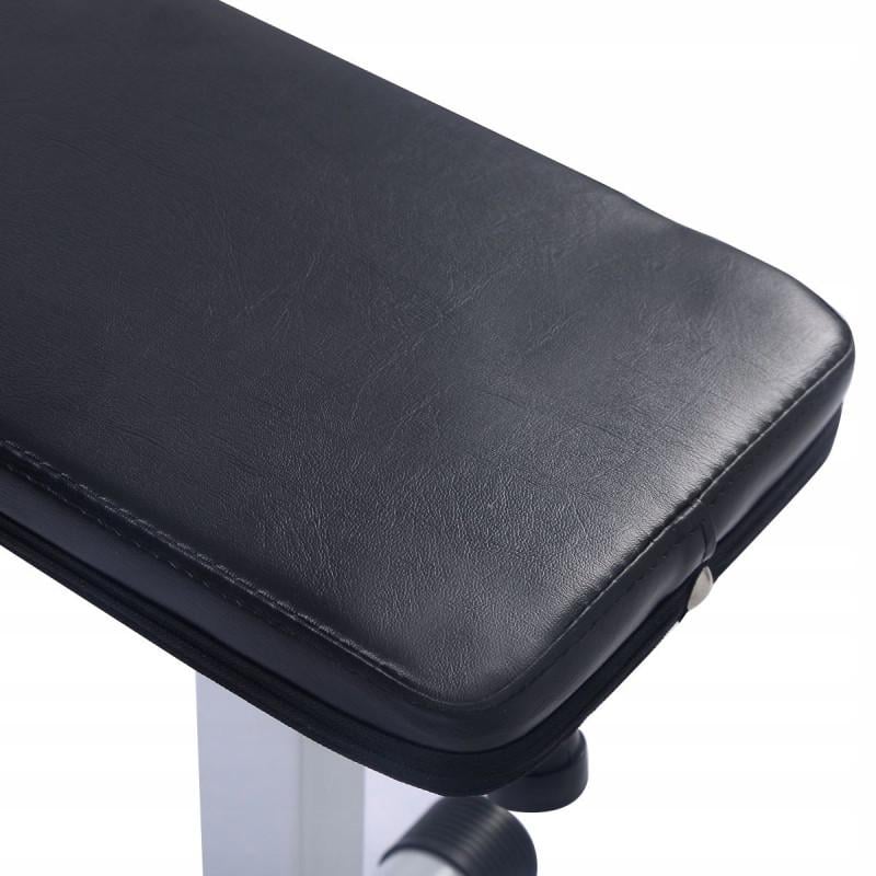 Лава для жиму WCG складана зі стійками під штангу Хром/Чорний (до 250 кг) - фото 9