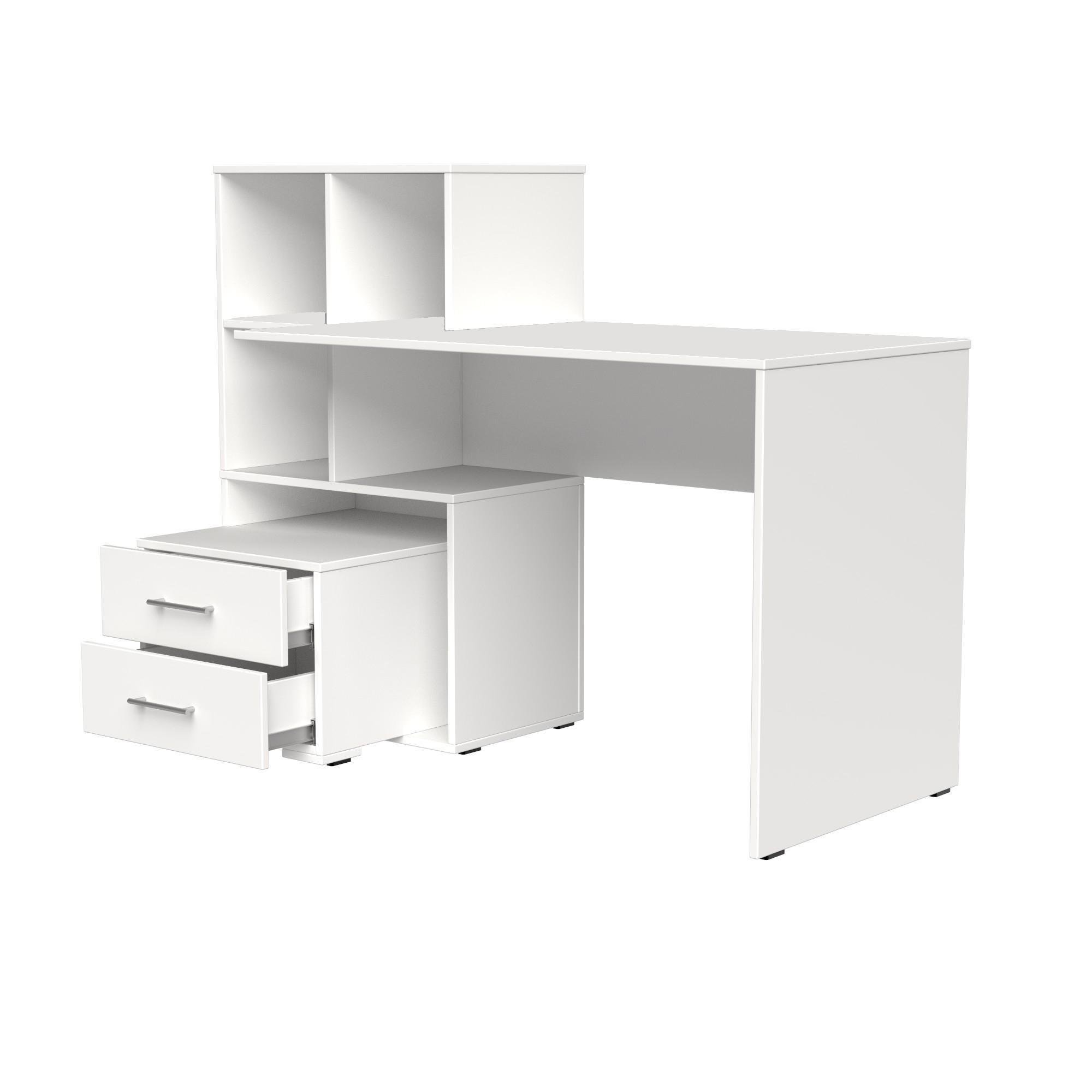 Стіл письмовий СП9 2Я SENAM 1040х1400х500 мм ДСП Білий - фото 4 Стіл письмовий СП9 2Я SENAM 1040х1400х500 мм ДСП Білий - фото 4