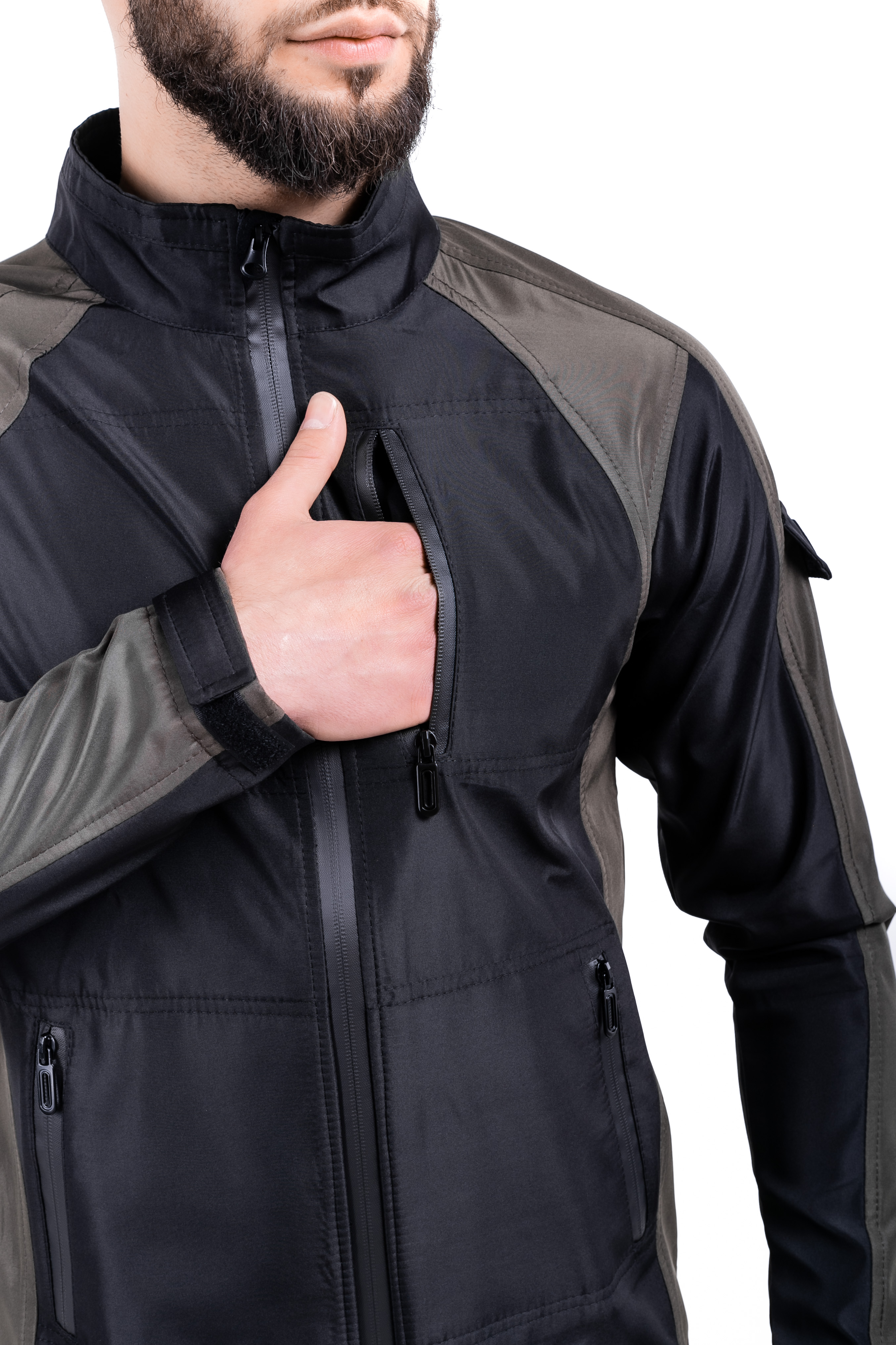 Куртка Intruder Softshell Lite iForce S Черный из хаки (1589542282) - фото 2 Куртка Intruder Softshell Lite iForce S Черный из хаки (1589542282) - фото 2