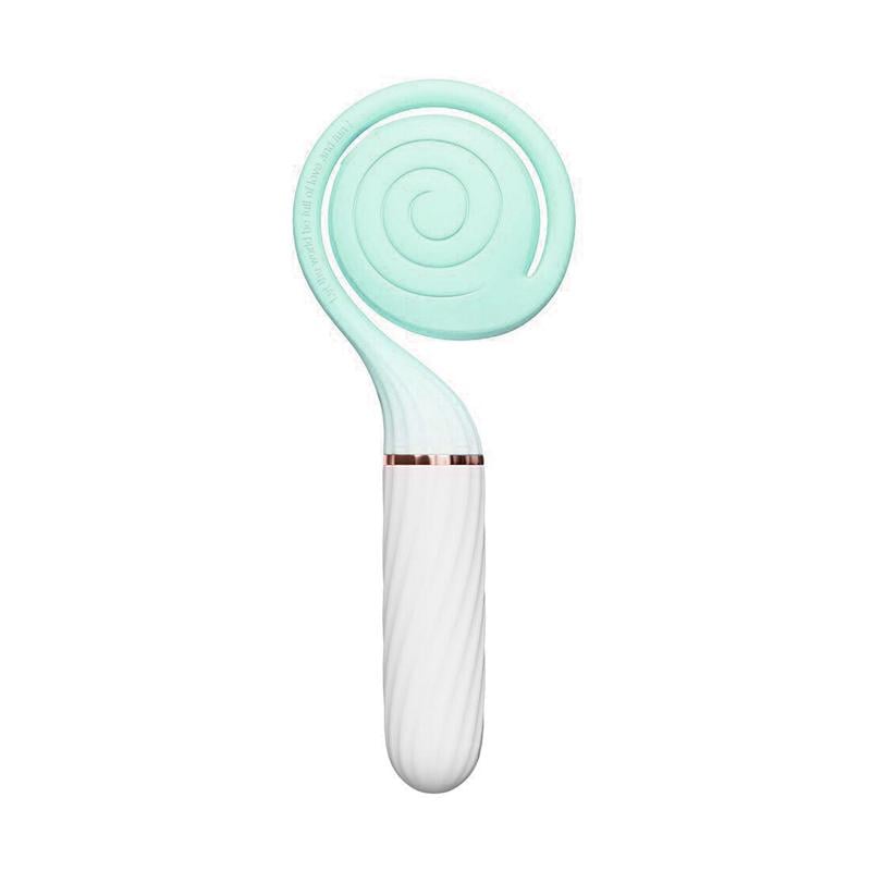 Стимулятор вакуумный для клитора с пульсацией Otouch Lollipop Teal 31,8 см Бирюзовый с белым (56546)