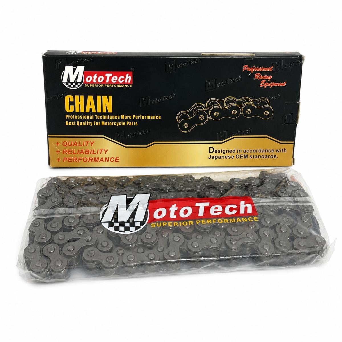 Цепь безсальниковая Moto Tech 520/120 Серый (98738748)