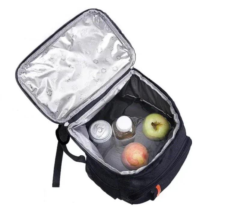 Рюкзак-холодильник туристичний 1 відділення з лямками на спину 40х30х19 см 18 л Чорний (117-1) - фото 3