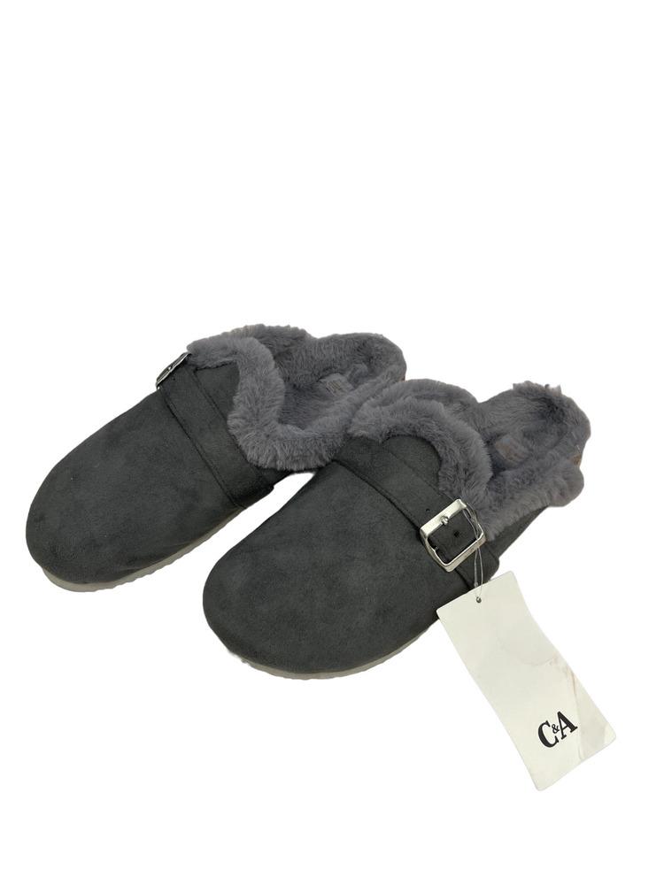Тапки C&A 74174/2163192/61 р. 37 Темно-сірий - фото 5 Тапки C&A 74174/2163192/61 р. 37 Темно-сірий - фото 5