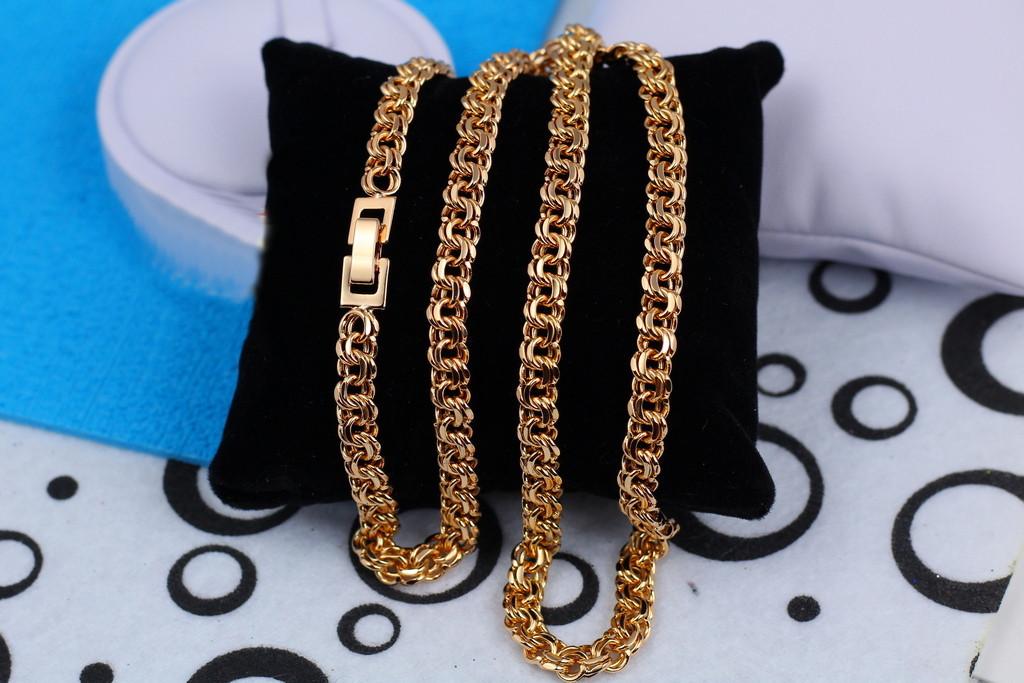 Цепь Xuping Jewelry Бисмарк круглый 60 см 6 мм Золотистый (953327858)