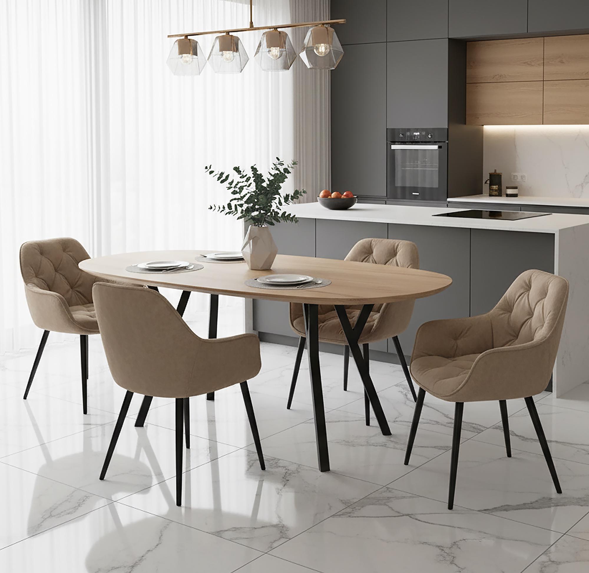 Комплект ножек для стола из металла Loft 730 мм 4 шт. Черный (1115) - фото 3 Комплект ножек для стола из металла Loft 730 мм 4 шт. Черный (1115) - фото 3