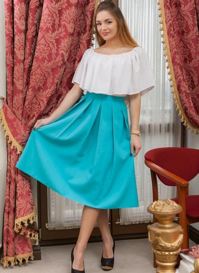 Юбка женская Podium Eleve 10898-MINT M Бирюзовый Юбка женская Podium Eleve 10898-MINT M Бирюзовый