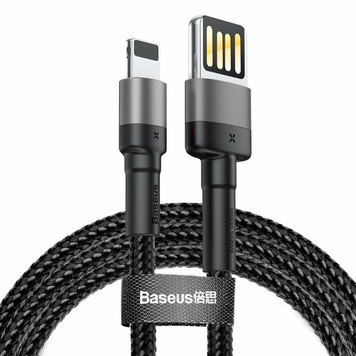 Кабель Baseus Cafule Cable Special Edition USB For Lightning 1m Grey/Black (CALKLF-GG1)