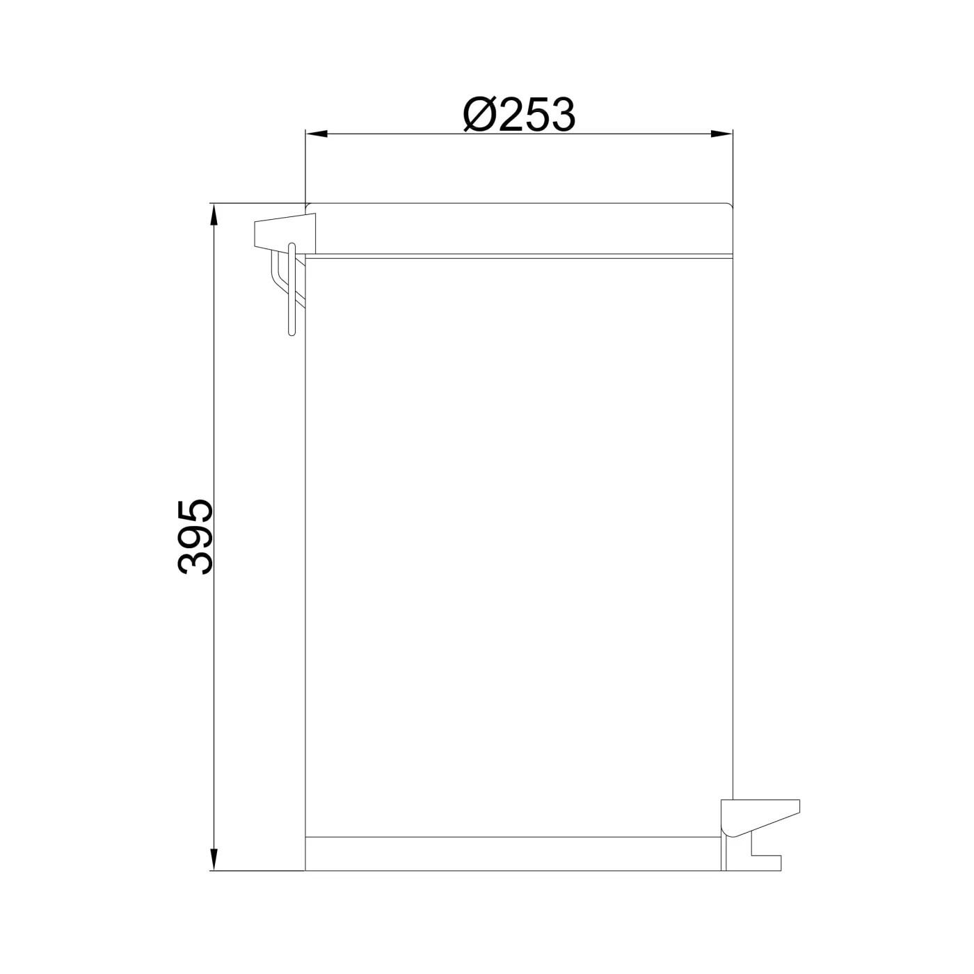 Ведро для мусора Frap F703 с крышкой и педалью 12 л Хром (131672) - фото 2 Ведро для мусора Frap F703 с крышкой и педалью 12 л Хром (131672) - фото 2