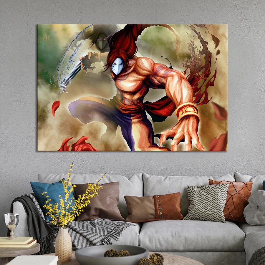 Настенний декор Вега - боец из игры Tekken 51x34 см (A234-1)