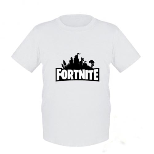 Футболка детская Fortnite logo 128 см Белый (685493-1-61183-S)