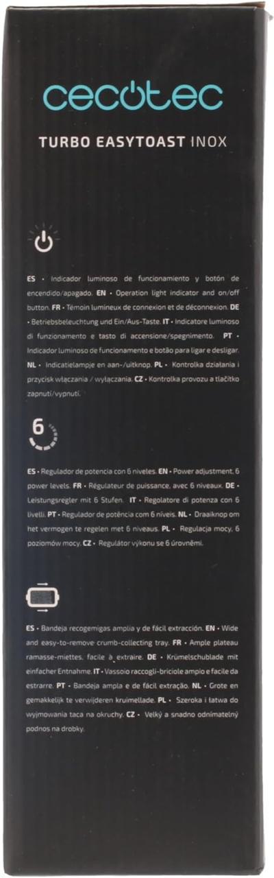 Тостер горизонтальный Cecotec Turbo Easy 900 W (08004) - фото 8