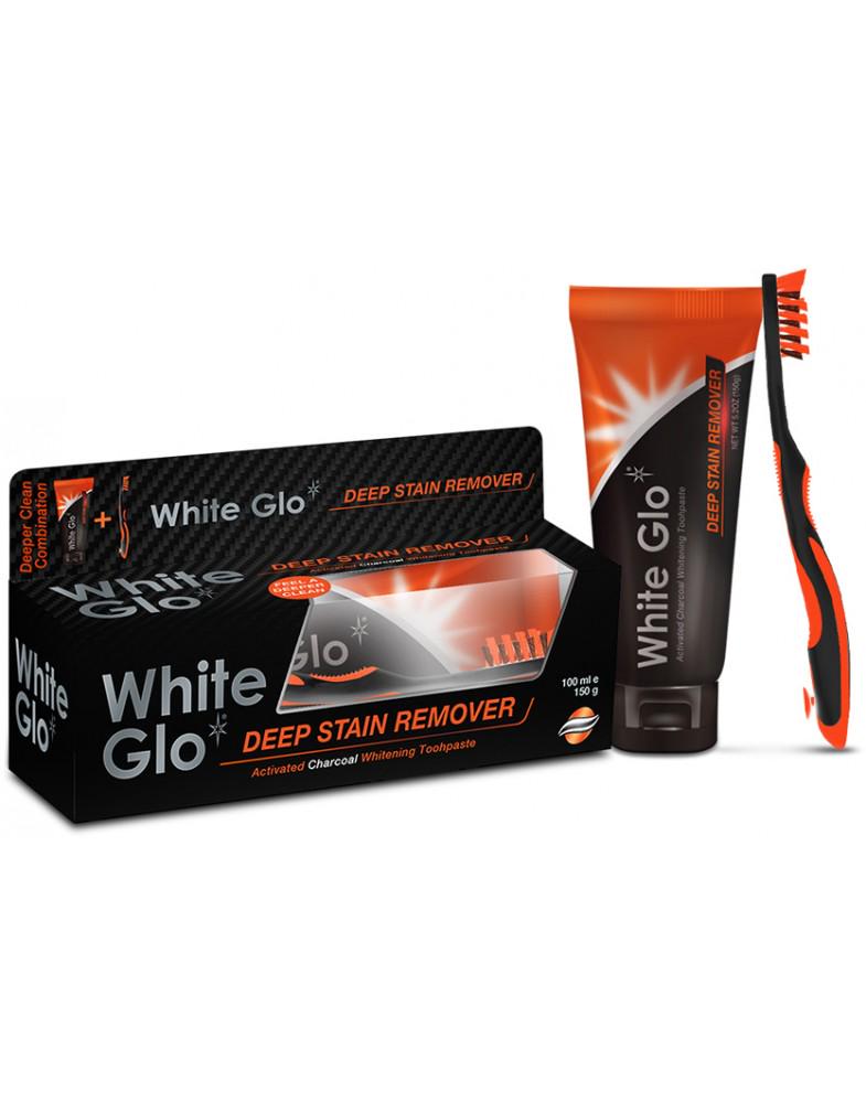ᐉ Зубная паста с углем White Glo Deep Stain Charcoal отбеливающая со ...