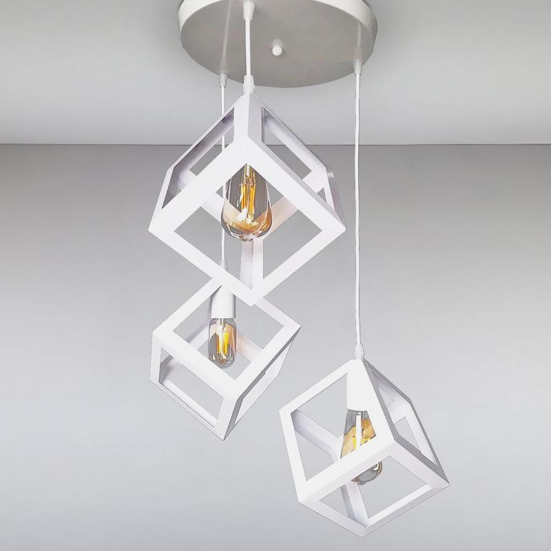 Люстра подвесная Light House NM-15280-A/3 WH на три лампы Белый