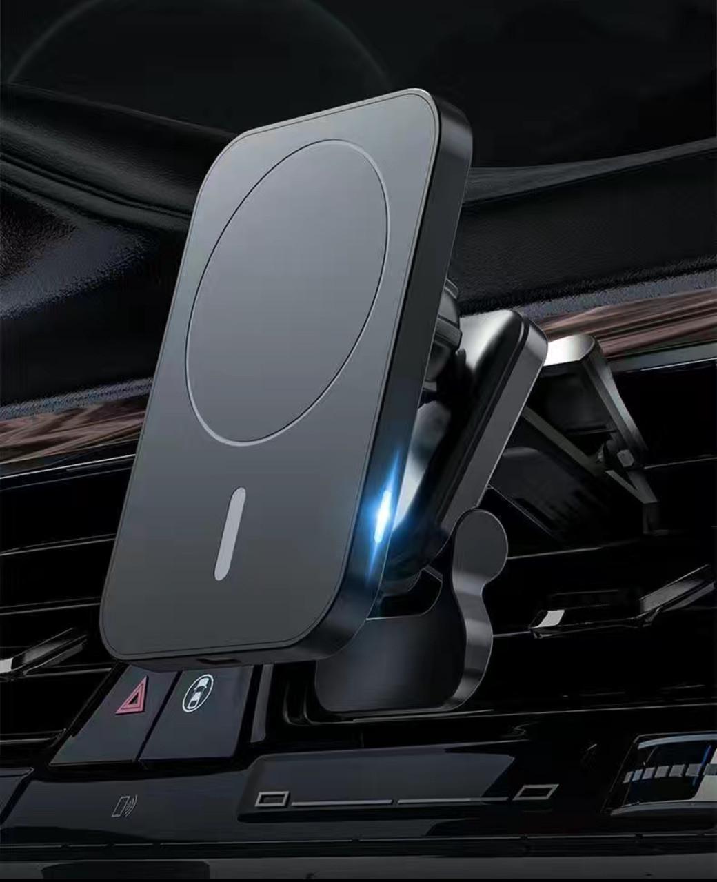 Тримач для телефону магнітний Vikefon 30w з зарядкою Type-C Black (712314642236) - фото 5 Тримач для телефону магнітний Vikefon 30w з зарядкою Type-C Black (712314642236) - фото 5