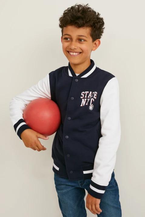 Бомбер на кнопках для мальчика C&A 134 см-140 Blue (2179866)