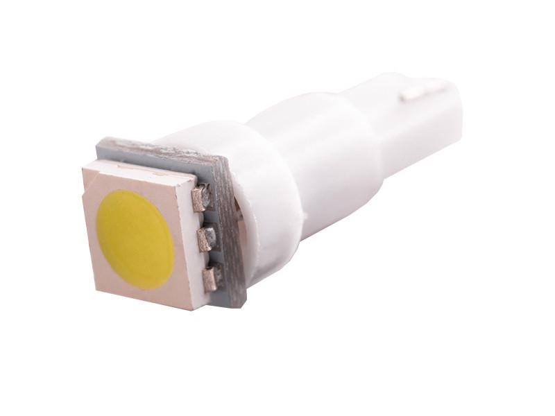 Автолампа светодиодная T5 W1,2W 12 В SMD5050-1led Белый (226)