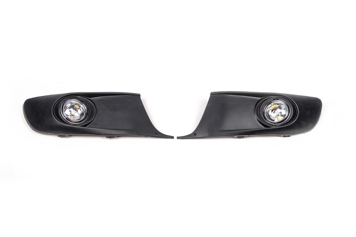 Противотуманки GPlast для Volkswagen Caddy 2010-2015 гг. abs-пластик Черный