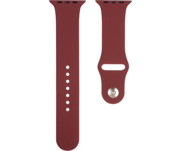 Ремешок Silicone для Apple Watch 42/44/45 мм Marsala