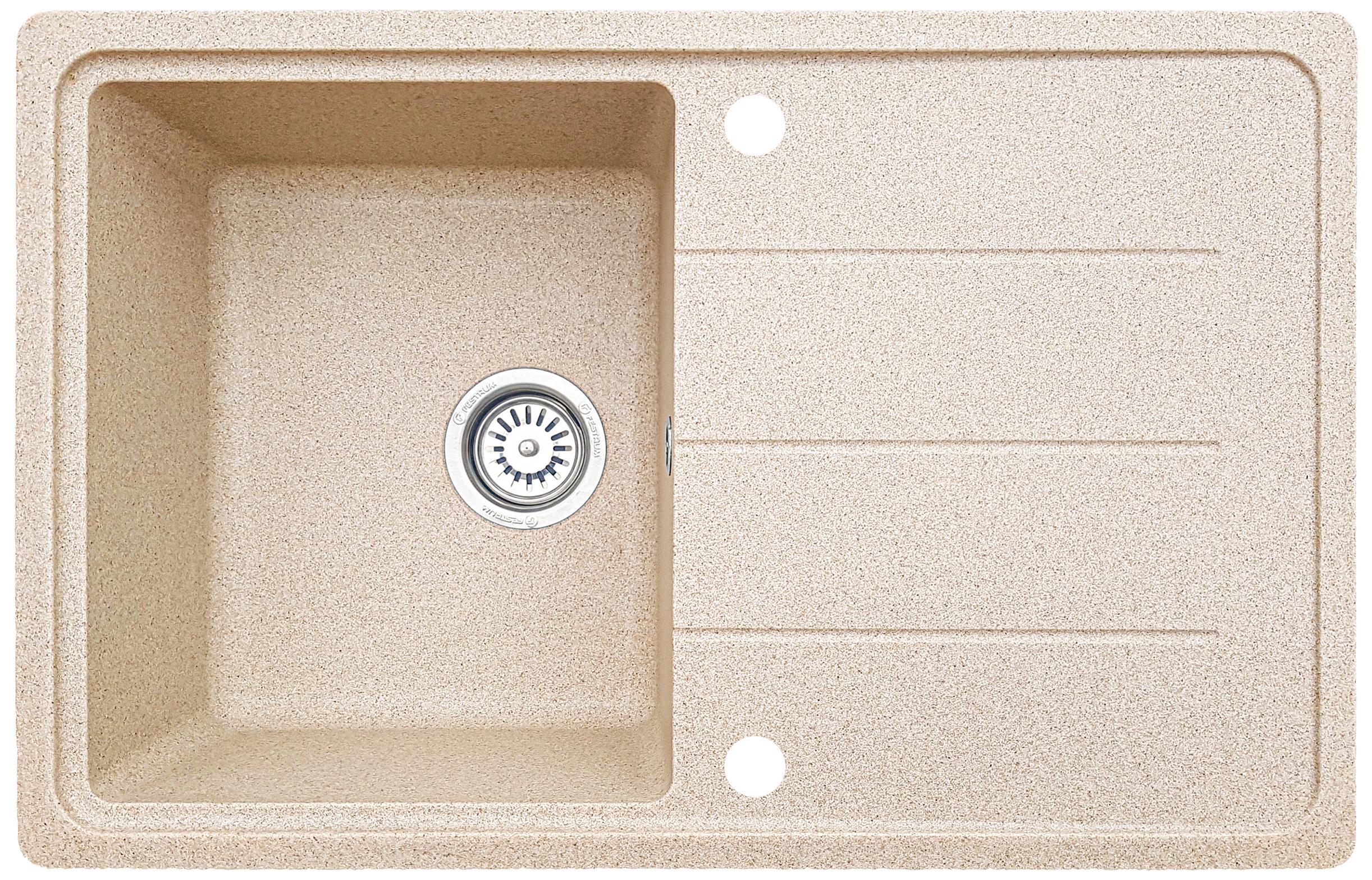 Мойка кухонная Valetti 24D 780x500 мм Бежевый