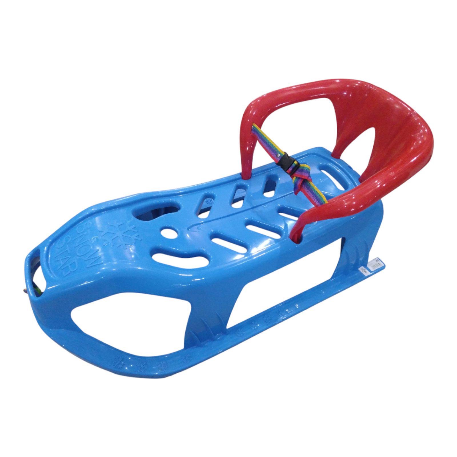 Санки-дитячі зі спинкою Marmat Snow Star Синій (11119) Санки-дитячі зі спинкою Marmat Snow Star Синій (11119)