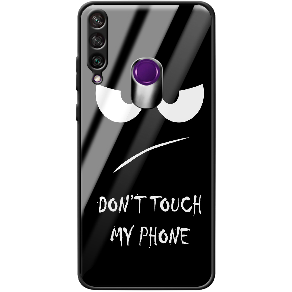 Чехол Boxface Huawei Y6p Don't Touch my Phone Черный силикон со стеклом (40017-up535-40863)