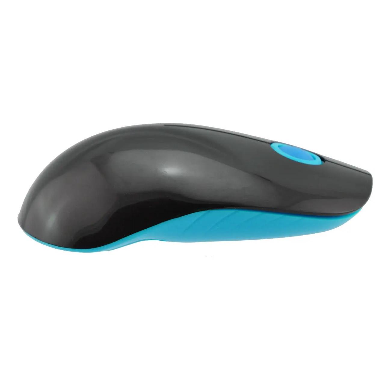 Мышь беспроводная оптическая RIAS G217 Black/Blue (3_00704)