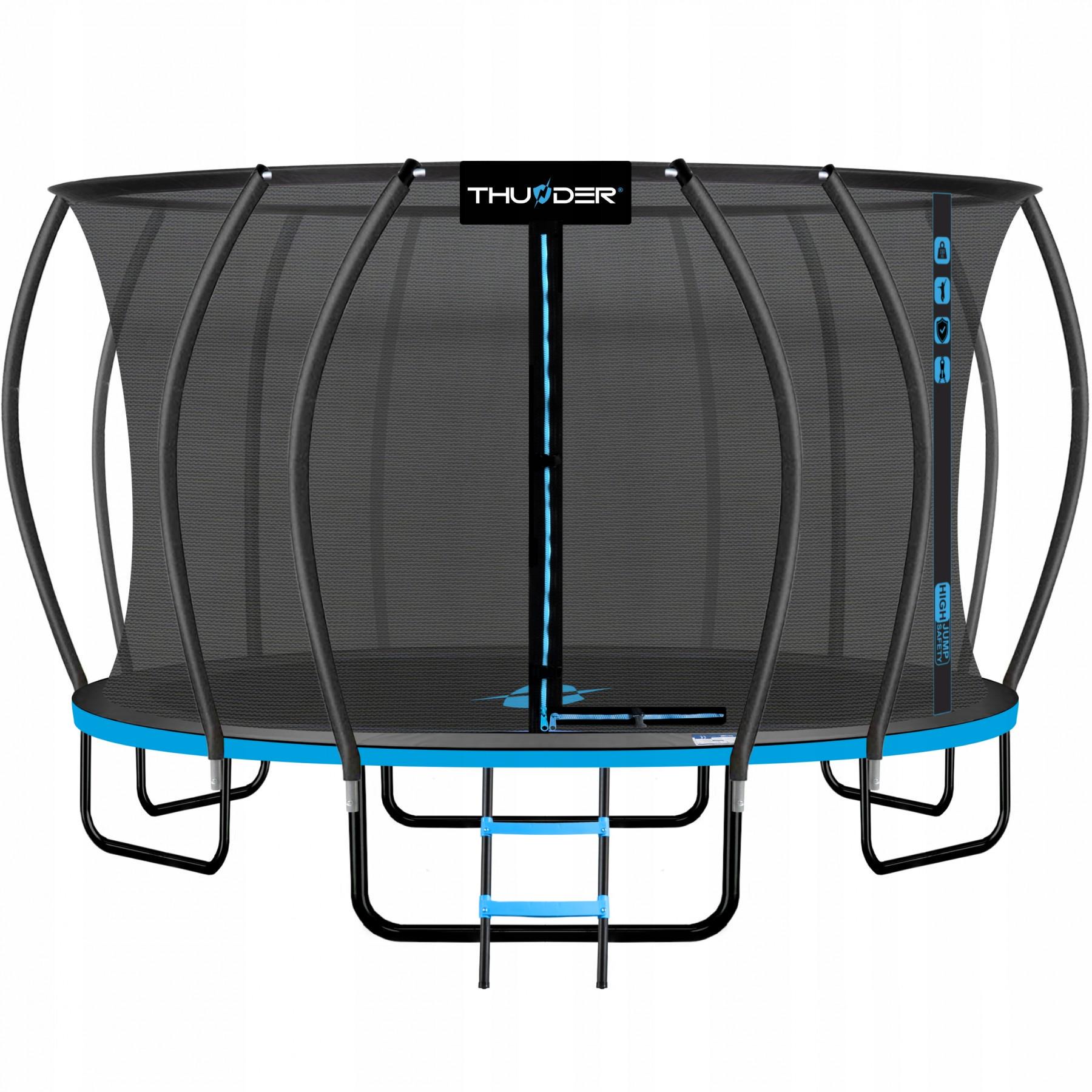 Батут с внутренней сеткой Thunder Inside Ultra 16FT 490 см Black/Blue