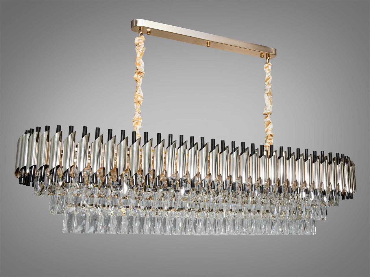 Люстра хрустальная для гостиной 9001-1200x350SGD+PB (2437596034)
